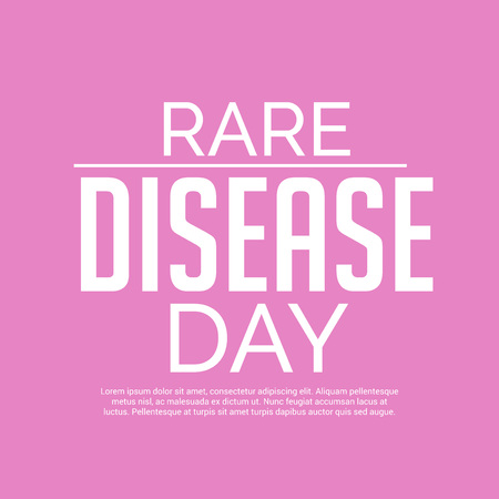 Rare Disease Day template banner design.のイラスト素材