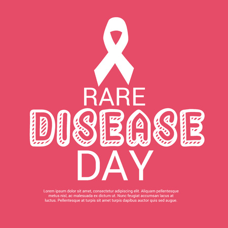 Rare Disease Day template banner design.のイラスト素材