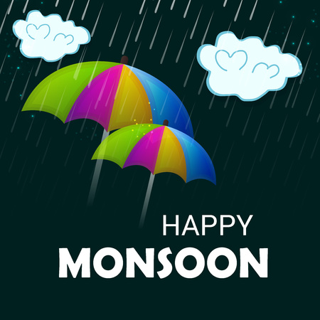 Happy Monsoon Offer illustration.のイラスト素材