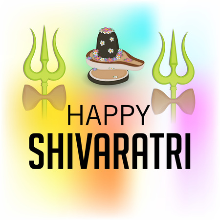 Happy Shivratri banner.のイラスト素材