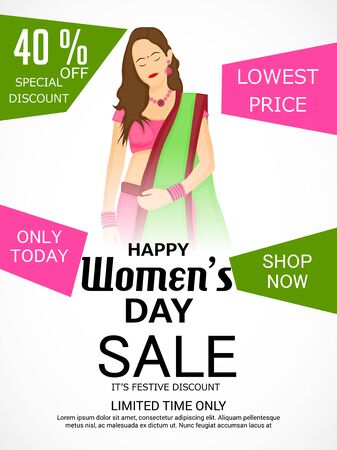 Happy Women's Day.のイラスト素材