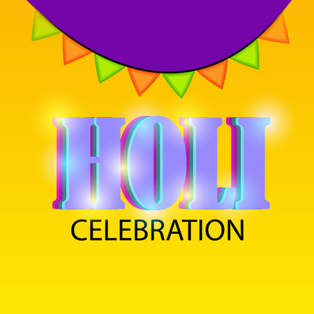 Happy Holi greeting card templateのイラスト素材