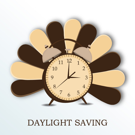 Daylight Saving creative concept designのイラスト素材