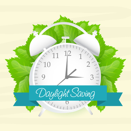 Daylight Saving on 13 March.のイラスト素材