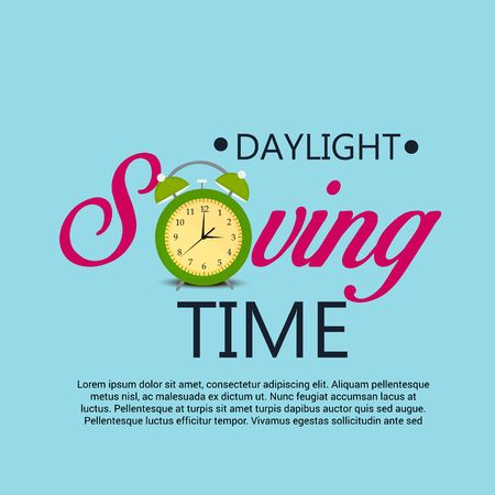 Daylight Saving creative concept designのイラスト素材