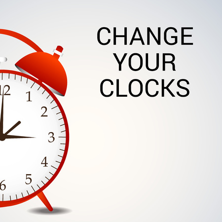 Daylight Saving creative concept designのイラスト素材