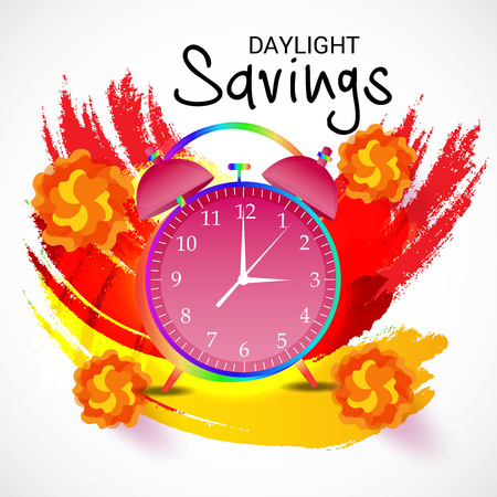 Daylight Saving creative concept designのイラスト素材