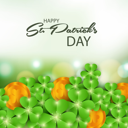 St. Patrick's Day isolated on plain background.のイラスト素材