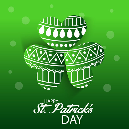 St. Patrick's Day isolated on plain background.のイラスト素材