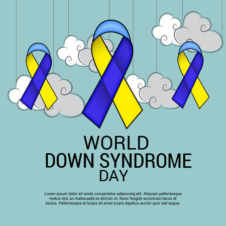 World Down Syndrome Day creative concept designのイラスト素材