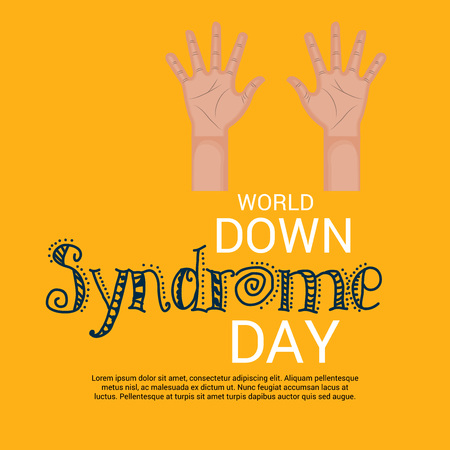 World Down Syndrome Day creative concept designのイラスト素材