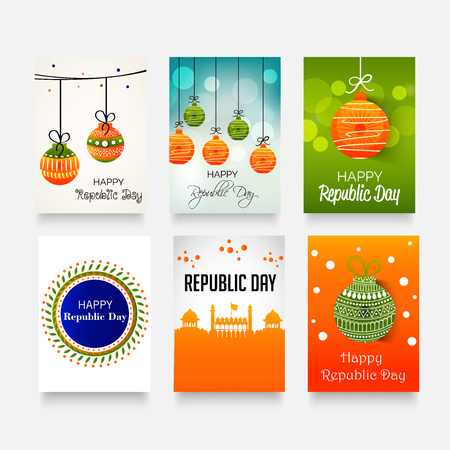 Happy Republic Day design.のイラスト素材