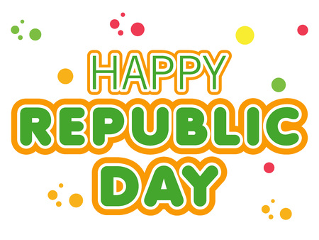 Happy Republic Day.のイラスト素材