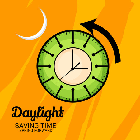Daylight Saving Time Concept Illustration.のイラスト素材