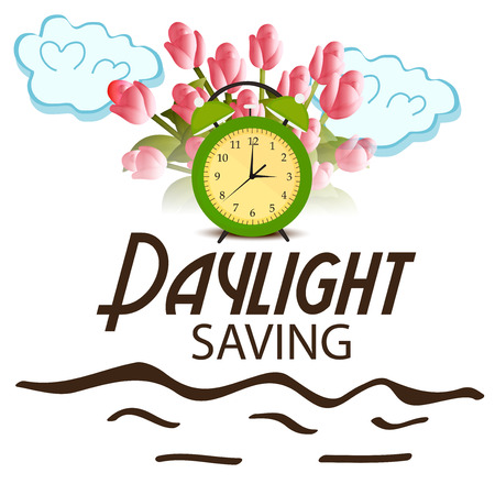 Daylight Saving Time.のイラスト素材