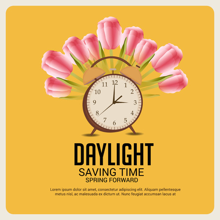 Daylight Saving Time.のイラスト素材
