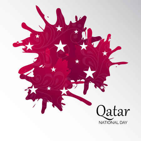 Qatar National Day card concept designのイラスト素材