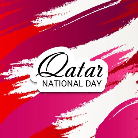 Qatar National Day.のイラスト素材