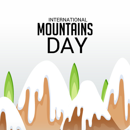 International Mountains Day.のイラスト素材