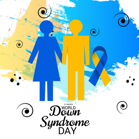 World Down Syndrome Day poster design.のイラスト素材