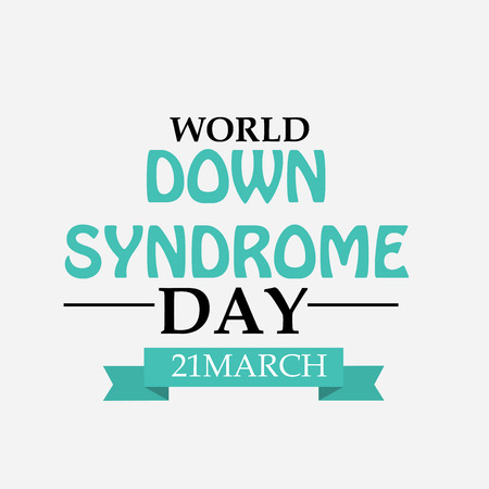 World Down Syndrome Day poster design.のイラスト素材