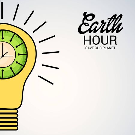 Earth Hour.のイラスト素材
