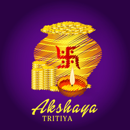 Akshaya Tritiya.のイラスト素材
