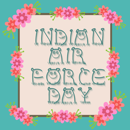 Indian AIr Force Day.のイラスト素材
