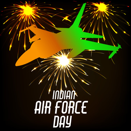 Indian AIr Force Day.のイラスト素材