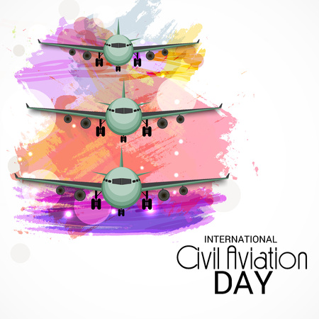 International Civil Aviation Day.のイラスト素材