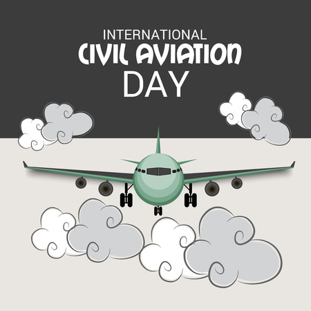 International Civil Aviation Day.のイラスト素材