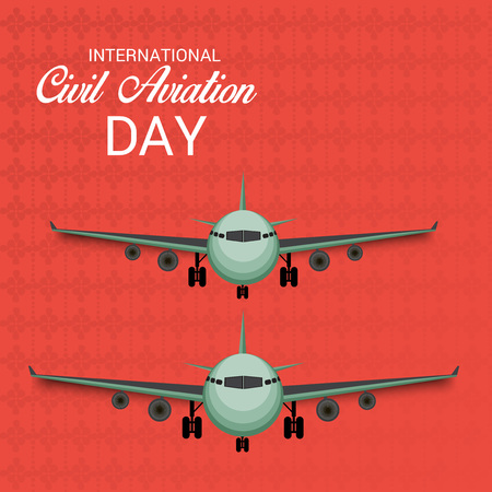 International Civil Aviation Day.のイラスト素材