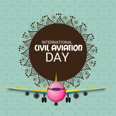 International Civil Aviation Day.のイラスト素材