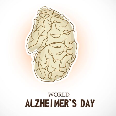 World Alzheimer's Day poster designのイラスト素材