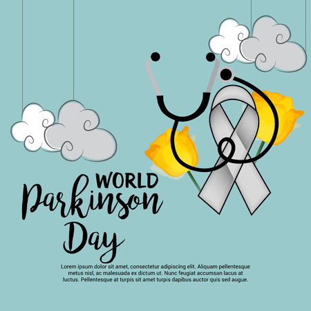 World Parkinson Day banner design conceptのイラスト素材