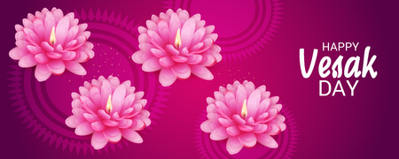 Happy Vesak Day.のイラスト素材