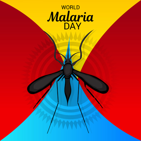World Malaria Day colorful posterのイラスト素材
