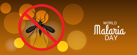 World Malaria Day colorful posterのイラスト素材