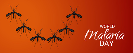 World Malaria Day prevention awareness posterのイラスト素材