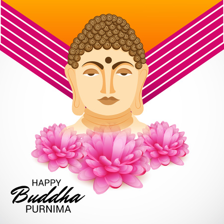 Happy Budha Purnima celebration designのイラスト素材