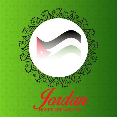 Jordan Independence Day.のイラスト素材