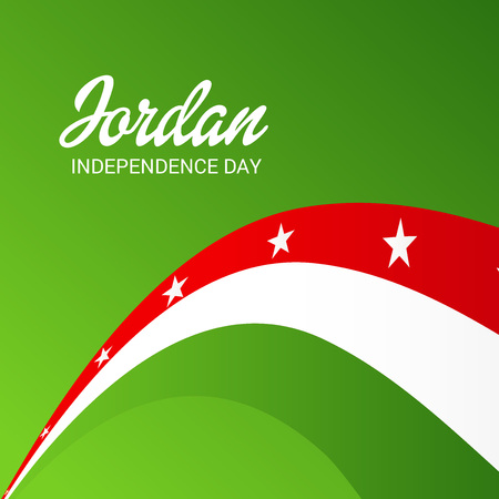 Jordan Independence Day.のイラスト素材