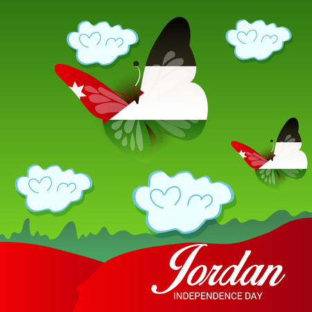 Jordan Independence Day.のイラスト素材