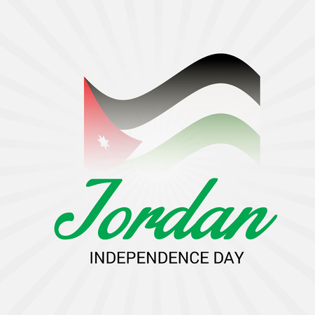 Jordan Independence Day.のイラスト素材