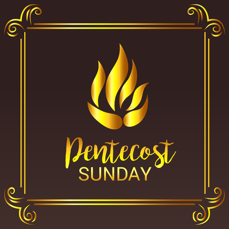 Pentecost Sunday.のイラスト素材