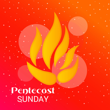 Pentecost Sunday.のイラスト素材