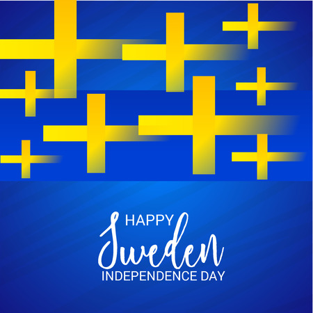 Happy Sweden Independence Day.のイラスト素材