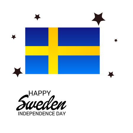 Happy Sweden Independence Day.のイラスト素材