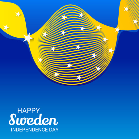Happy Sweden Independence Day.のイラスト素材