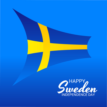Happy Sweden Independence Day.のイラスト素材